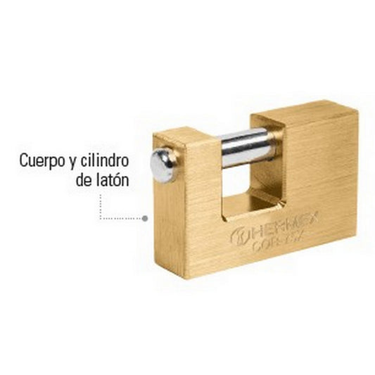 CANDADO ANTIPALANCA 75 mm LLAVE TETRA