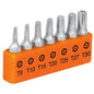 JGO DE 7 PUNTAS TORX DE 1" C/SEGURO
