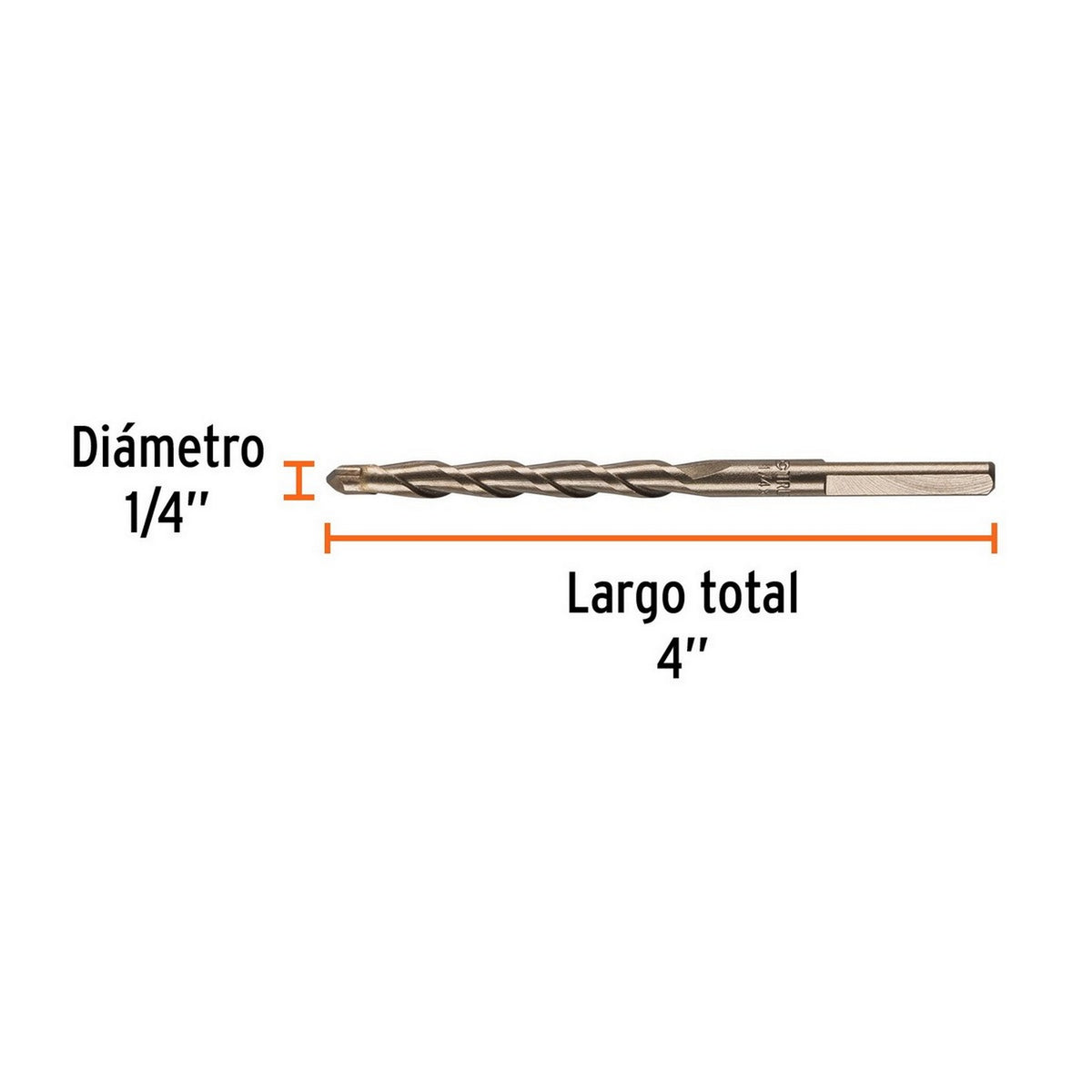BROCA PARA CONCRETO 1/4" x 4"