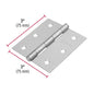 BISAGRA CROMO MATE 3" x 3"