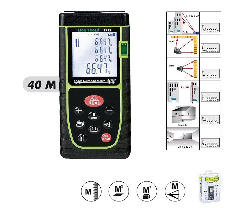 TELEMETRO LASER 40 METROS