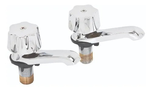 LLAVE INDIVIDUAL PARA LAVABO JUEGO 2 pz